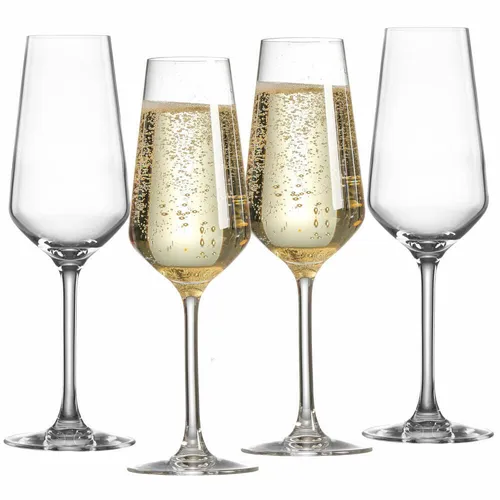 Ritzenhoff & Breker Sektkelch Mambo 4er Set, Sektgläser, Kristallglas, 230 ml