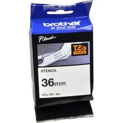 Brother STe161 Stempelband (3,6 cm x 3 m) - Schwarz - Hochwertiges Stempelband für Brother P-Touch Geräte. Ideal für präzise Beschriftungen und langlebige Etiketten. Perfekt für den professionellen Einsatz.
