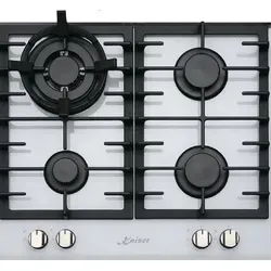 Kaiser Gas-Kochfeld 60 cm mit 4 Brennern und WOK-Funktion