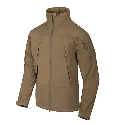 Helikon-Tex BLIZZARD Jacke - StormStretch - Mud Brown - Funktionsjacke aus 98% Nylon und 2% Elasthan, bietet optimale Flexibilität und Wetterschutz für Outdoor-Abenteuer.