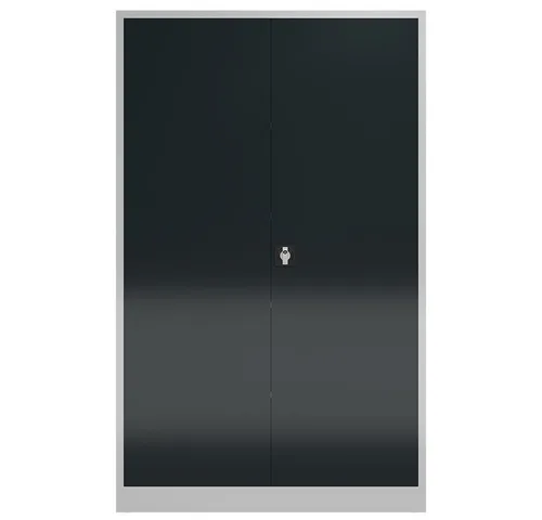 ClassiX Aktenschrank X-530378, abschließbar aus Metall - Büroschränke mit 4 höhenverstellbaren Fachböden, ideal für sichere Aufbewahrung von Dokumenten, 3 Jahre Garantie und Lieferung montiert.