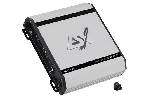 ESX HORIZON HXE1000.1D 1-Kanal Auto Verstärker mit 1100 Watt - Car-HiFi-Endstufen, leistungsstarker Monoblock-Verstärker mit 1100 Watt für beeindruckenden Bass und klare Klangqualität.