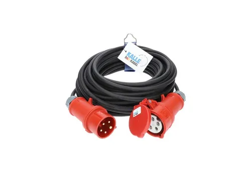 KALLE DAS KABEL Kalle Verlängerungskabel CEE 400V 16A 1,5mm² Phasenwender IP44 5 Meter Verlängerungskabel, CEE Phasenwender 400V, 16A, CEE 400V, 16A (500 cm)