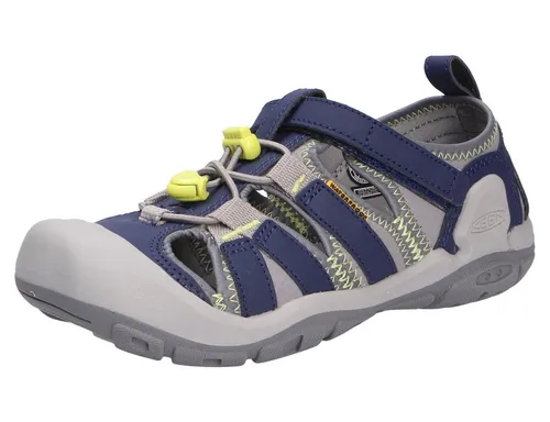 Keen Sandale - Robuste Qualität für Abenteuer - Wanderschuhe in Größe 30, Farbe blau, mit robustem Synthetik-Obermaterial und praktischem Klettverschluss. Ideal für Outdoor-Aktivitäten und komfortables Tragen.