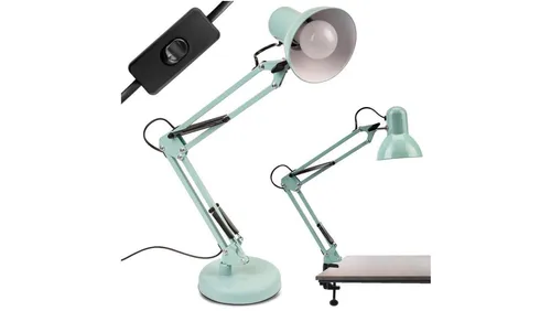 Lampka Biurkowa Kreślarska Stołowa E27 TOBI Pastelowa Niebieska Lu 5907568602620