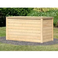 Karibu Hochbeet Größe 2 - Naturbelassenes Hochbeet mit 835 l Fassungsvermögen - Holz-Hochbeete für Gartenliebhaber, ergonomisch und ideal für Gemüseanbau. Einfacher Aufbau dank Steck- und Schraubsystem, gefertigt aus hochwertiger nordischer Fichte.