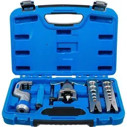 BGS Exzenter-Bördelgerät 45° Grad - 70229 - Schneidwerkzeuge, praktisches Bördelwerkzeug mit exzentrisch gelagertem Konus für gleichmäßigen Druck auf Bördelwände, inklusive Werkzeugen zum Kürzen und Entgraten, für Rohrdurchmesser von 1/4' bis 3/4'.