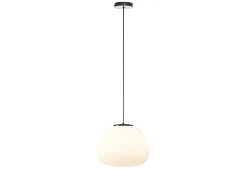 Lightbox Pendelleuchte, ohne Leuchtmittel, Hängelampe mit geriffeltem Opalglas, Ø 35 cm, E27, kürzbar