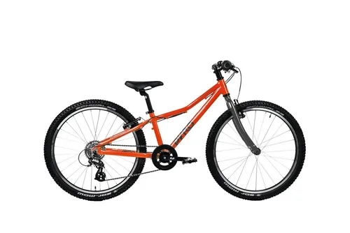 PYRO Bikes Kinderfahrrad Twentyfour Small - Leichtes 24-Zoll Kinderfahrrad mit robustem Aluminiumrahmen, ideal für Abenteuer und Schule. Ausgestattet mit Schwalbe Mow Joe Reifen für perfekten Grip und einem speziellen Kettenschutz.