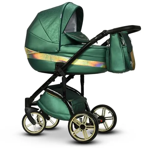 Kinderwagen-Set 2 in 1 Vip Lux inkl. Sportsitz - 11 Teile - in 18 Farben