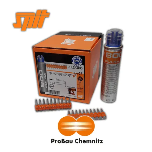 SPIT Spezialnägel HC HC6-27 m. Gas für Pulsa 800 P - Handwerkzeug-Zubehör, ideal für präzise Befestigungen mit einer Länge von 27mm und 500 Stück für effizientes Arbeiten.
