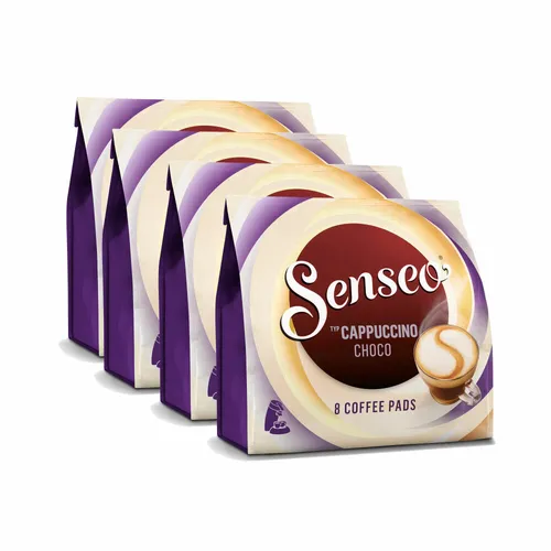 SENSEO KAFFEEPADS Cappuccino Choco, Kaffee mit Schokoladengeschmack, 4x8 PADS