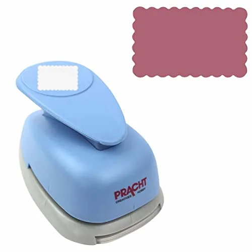 Pracht Creatives Hobby Riesenstanzer Rechteck gewellt 45x27mm Motivlocher, Papierstanzer