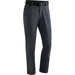 maier Sports Herren Outdoorhose Perlit M, Graphite - Winddicht & Wasserabweisend - Wanderhose im 5-Pocket-Style aus elastischem Softshellmaterial für optimale Bewegungsfreiheit und besten Feuchtigkeitstransport. Umweltfreundliche PFC-freie Imprägnierung.