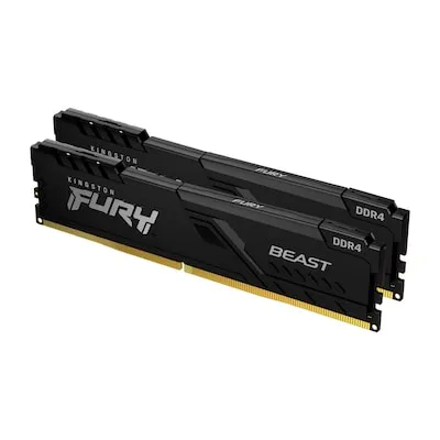 Kingston FURY Beast DDR4-RAM - 32GB (2 x 16GB, 3600 MHz, DIMM), ideal für Gaming und leistungsstarke Anwendungen