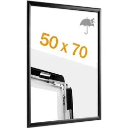 Produktbild Wetterfester Klapprahmen B2 aus Aluminium, schwarz