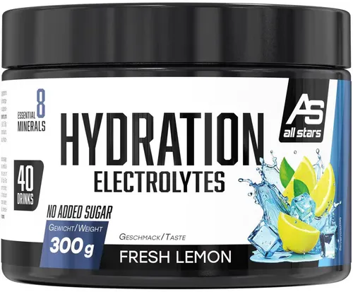Produktbild All Stars Hydration Electrolytes, 300 g Dose, Fresh Lemon