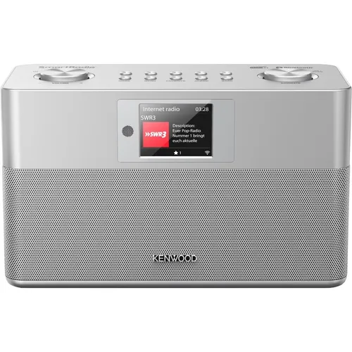KENWOOD CR-ST100S-S Smartradio - Digitaltuner mit DAB+, Internet Radio, FM und Bluetooth – für grenzenlosen Musikgenuss in modernem Silberdesign.