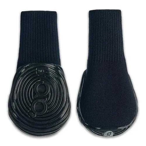 GOO EEZ Ultras Hundestiefel, Schwarz, Größe XL, 2 Stück - Pfotenschutz für Hunde, bietet dank patentierter Gel-Technologie ultimativen Komfort und Gelenkunterstützung für aktive Hunde, ideal für jedes Terrain.