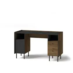 Hochwertiger Holzfarbener Schreibtisch