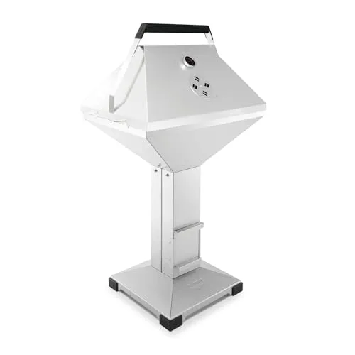 THÜROS T4 BBQ Set Holzkohlegrill Edelstahl - Edelstahl Tischgrill mit BBQ Haube, Thermometer und Wasserschale für perfektes indirektes Grillen, rostfrei und langlebig – ideal für Grillliebhaber.