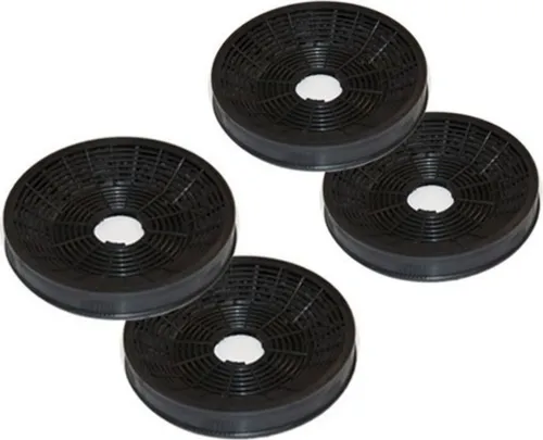 Aktivkohlefilter 2 Paar für Silverline AF 100 - Ersatz für Dunstabzugshaube - Dunstabzugshauben-Zubehör: 4 Stück Aktivkohlefilter für effektiven Geruchsfilter im Umluftbetrieb, sorgt für frische Luft in der Küche.
