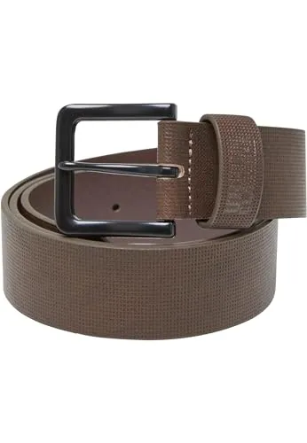 Urban Classics Unisex Gürtel Fake Leather Belt, Unisex Gürtel mit Dornschließe, aus Polyester, perfektes Accessoire, Größen S-XL