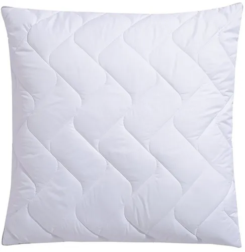 fan Microfaserkissen Climacontrol® II 80x80 cm - Kissen mit 100% Baumwollbezug, ideal für Allergiker und bei 95°C waschbar für optimale Hygiene. Genießen Sie weichen Stützkomfort und erholsamen Schlaf.