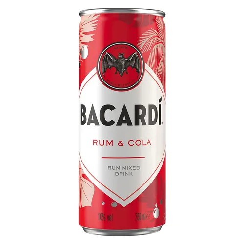 Bacardi Rum und Cola Mischgetränk 250ml von Rum