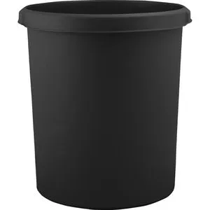 Han Papierkorb 1834-13, schwarz, aus Kunststoff, 30 Liter