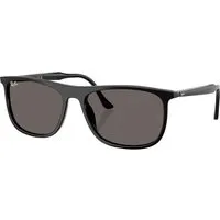 Ray-Ban RB2216 rechteckige Sonnenbrille - Schwarz