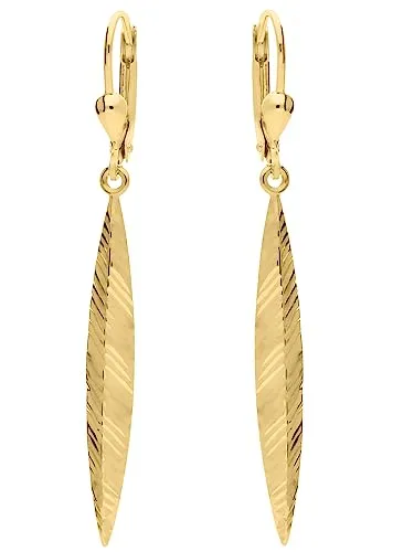 My Gold Damen Ohrringe Gold 333 – Elegante Ohrhänger aus echtem Gelbgold - Ohrringe für Damen aus 333er Gold, hängendes Design für einen stilvollen Look. Mit sicherem Klapp-Bügel und ohne Nickel – ideal für empfindliche Ohren. Lieferung im Luxus-Etui mit Zertifikat.
