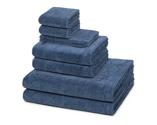 Cawö Handtuch Set Lifestyle in blau von Cawö