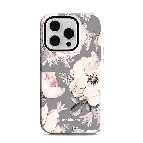 MOBIWEAR Elite Handyhülle für iPhone 15 Pro – Motiv EX06E – Premium TPU Stoßfest Kratzfest Schutzhülle – Slim Flexibel Anti-Rutsch Handy Case