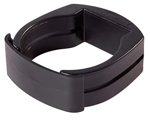 Alberts 656058 Fix-Clip Pro® | zur Befestigung von Schweißgittern an Zaunpfosten | Kunststoff, schwarz | für Pfosten-Ø 60 mm | 3er Set