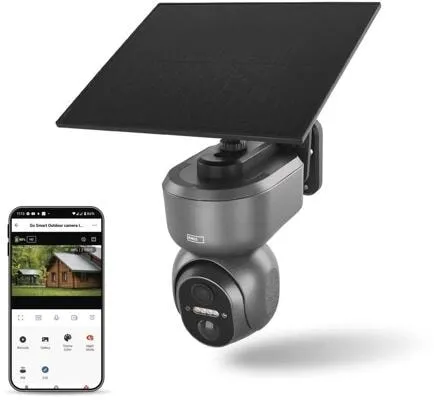 EMOS H4058 GoSmart rotierende Outdoor IP-Kamera in grau von EMOS