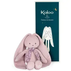 KALOO Lapinoo - Pantin Lapin - Babyplüsch in Rosa - Stofftiere & Teddybären - Weiches 35 cm Schmusetuch aus Velours, ideal für Neugeborene und liebevoll verpackt in einer Geschenkbox.