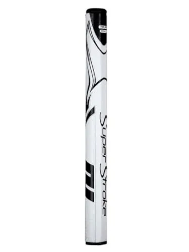 SuperStroke Unisex-Erwachsene Zenergy XL Tour 2.0 Wht/Blk Puttergriff, Schwarz/Weiß