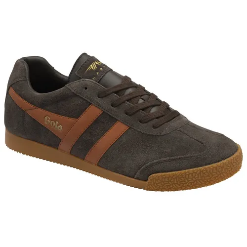 Gola Harrier Suede Sneaker braun 43 EU - Sneaker aus hochwertigem Veloursleder mit kontrastfarbigen Details und sportlichem Design, ideal für lässige Outfits.
