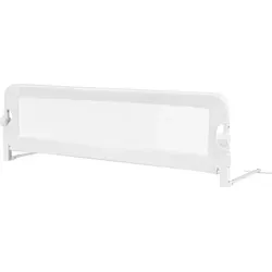 COSTWAY Bettgitter klappbar, Bettschutzgitter, Babybettgitter, Kinderbettgitter, Rausfallschutz fuer das Kinderbett, 150 x 42 cm/weiß - Weiß