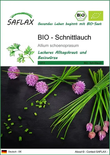 SAFLAX Kräutersamen SAFLAX - Samen - BIO - Schnittlauch