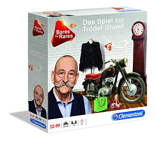 Clementoni Bares für Rares - Strategiespiel für die ganze Familie nach der gleichnamigen Fernsehsendung - Tischspiel für 3-6 Spieler - Familienspiel ab 12 Jahren 59152
