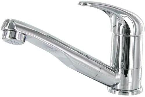 Comet Roma Einhebelmischer, Ø33mm, chrom - Einhebelmischer mit Mikroschalter und Nylonflexschläuchen, bietet komfortable Bedienung und langlebige Keramikkartuschen für zuverlässigen Einsatz.