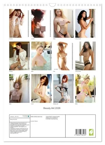 Beauty Akt 2026 (Wandkalender 2026 DIN A3 hoch), CALVENDO Monatskalender: Unser Kalender Beauty Akt mit hinreißenden Frauen kunstvoll in Szene gesetzt. (CALVENDO Erotik)