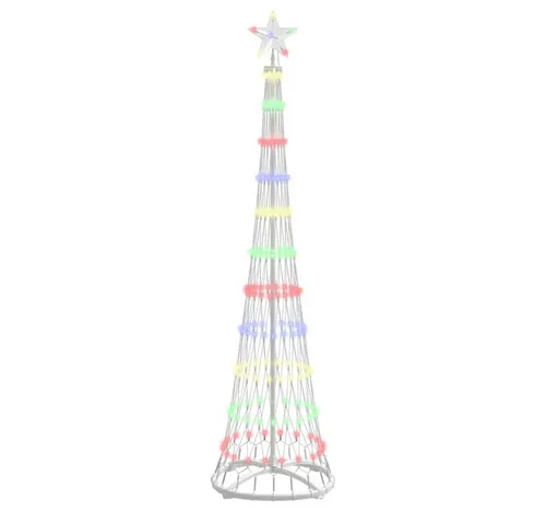 vidaXL LED Weihnachtsbaum Mehrfarbig 190 cm