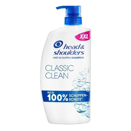 Head & Shoulders Classic Clean Anti-Schuppen-Shampoo 800ml - Shampoo für tägliche Anwendung, bietet bis zu 100% Schuppenschutz und sorgt für ein reines Frischegefühl. Dermatologisch getestet, geeignet für jeden Haar- und Kopfhauttyp.