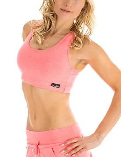 Winshape Damen Fitness Sport BH Bustier WVR1 - Funktionsunterwäsche mit zuverlässigem Halt und hoher Tragekomfort, ideal für Fitness und Freizeit. Doppellagige Konstruktion und feuchtigkeitsableitender Funktionsstoff für optimale Performance.