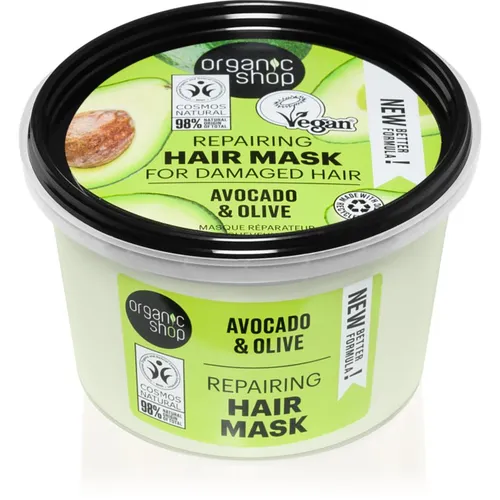 Organic Shop Avocado & Olive regenerierende Maske für die Haare 250 ml