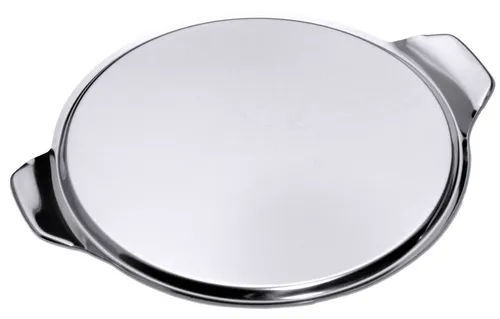 Tortenplatte Ø30cm aus Edelstahl – Leichte Ausführung in silber von Contacto