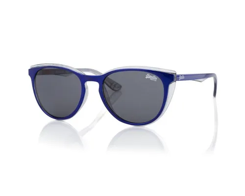 Superdry Sonnenbrille SDS Peyton 185 - Klassische Eleganz - Sonnenbrille mit ovalem Vollrand-Design aus Kunststoff, grauen Gläsern und zeitlosem Stil – perfekt für modebewusste Sonnenanbeter.